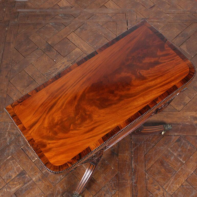 Oak English Regency Period Mahogany Card Table