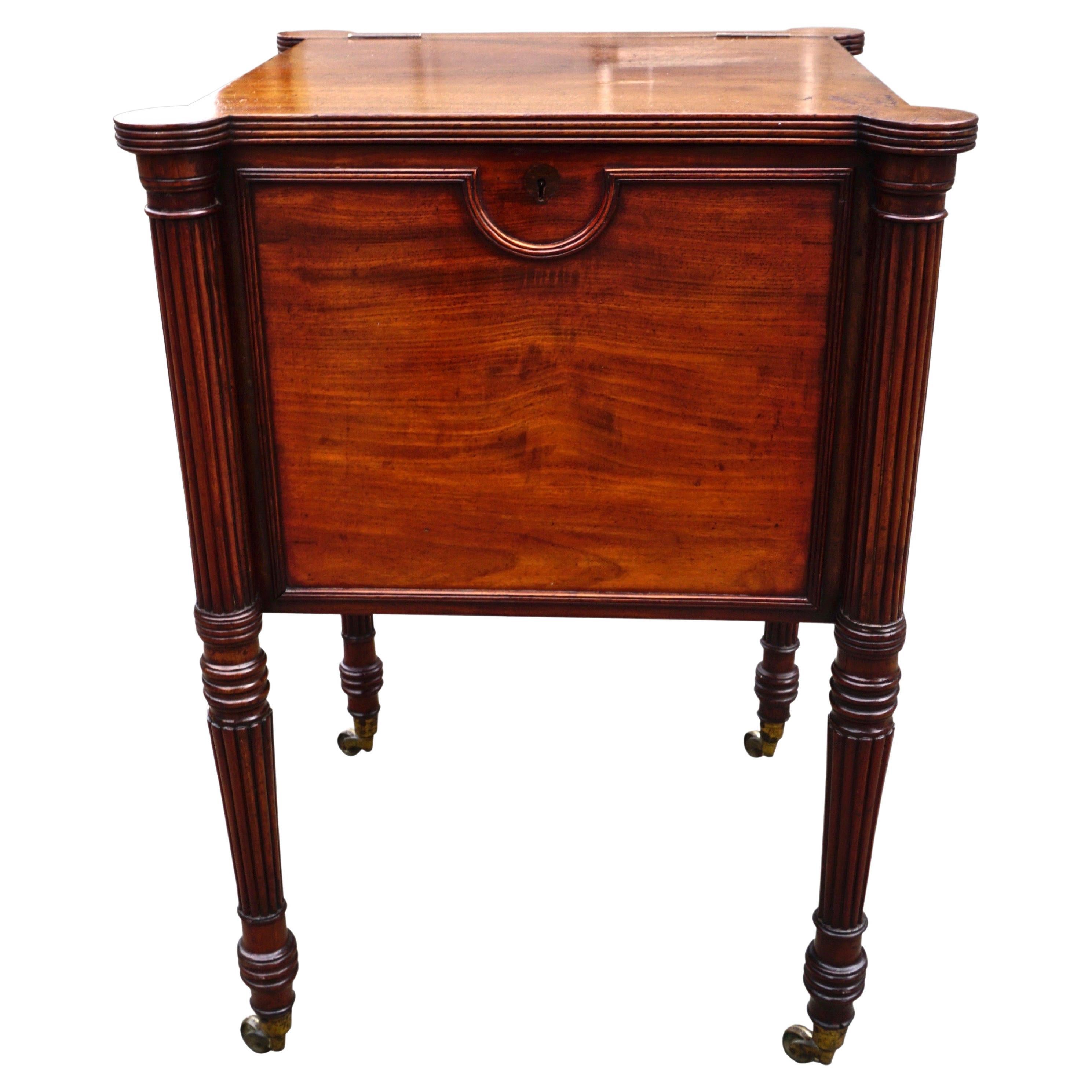 English Regency Period Mahogany Cellarette in the Manner of Gillows