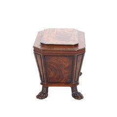 English Regency Period Mahogany Cellarette in the Style of Thomas Hope
