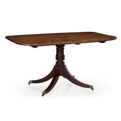 English Regency Period Mahogany & Coromandel Antique Breakfast Table, circa 1820