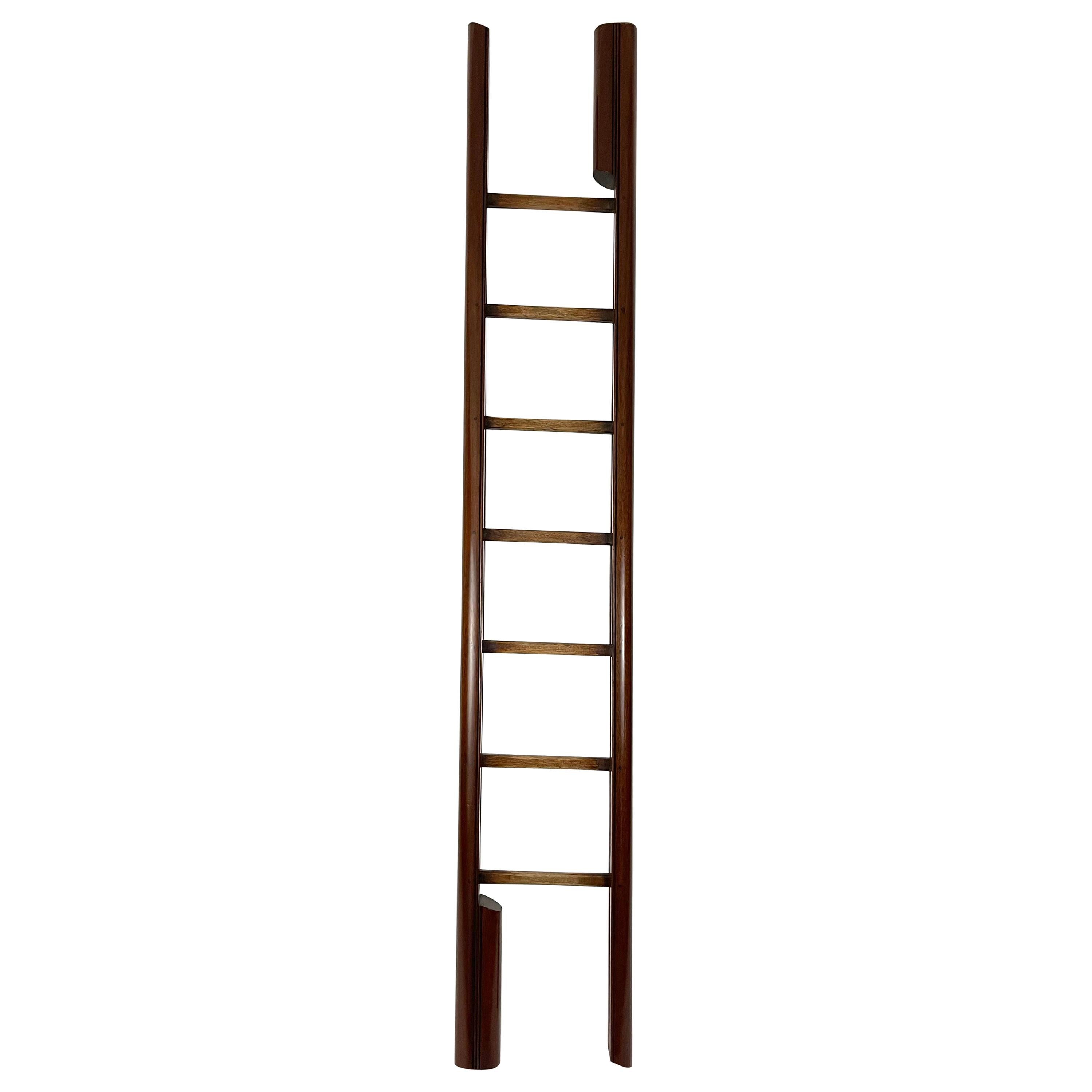 English Regency Period Mahogany Folding Library Ladder