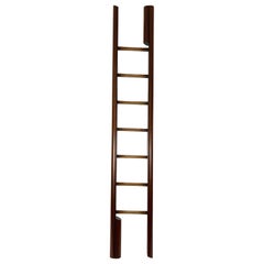 Antique English Regency Period Mahogany Folding Library Ladder