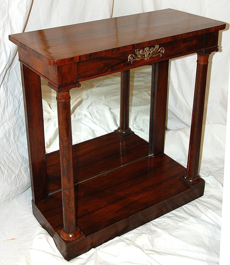 English Regency Period Pier Table Of Small Proportions In Rosewood