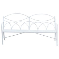 English Regency Period Reeded Iron Garden Bench