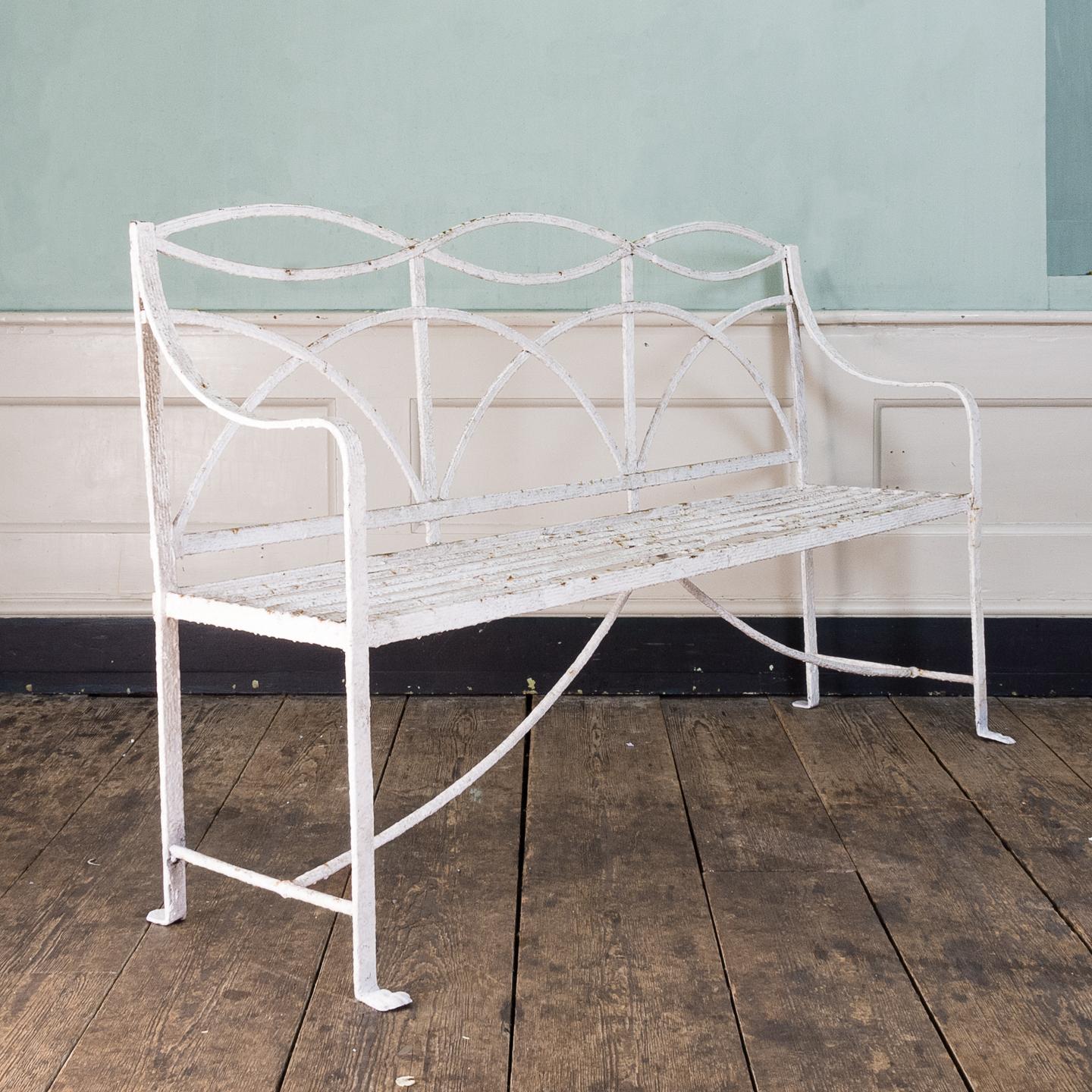 English Regency Period Wrought Iron Bench In Fair Condition In London, GB