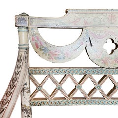 English Regency Poly-Chrome Painted Armchair