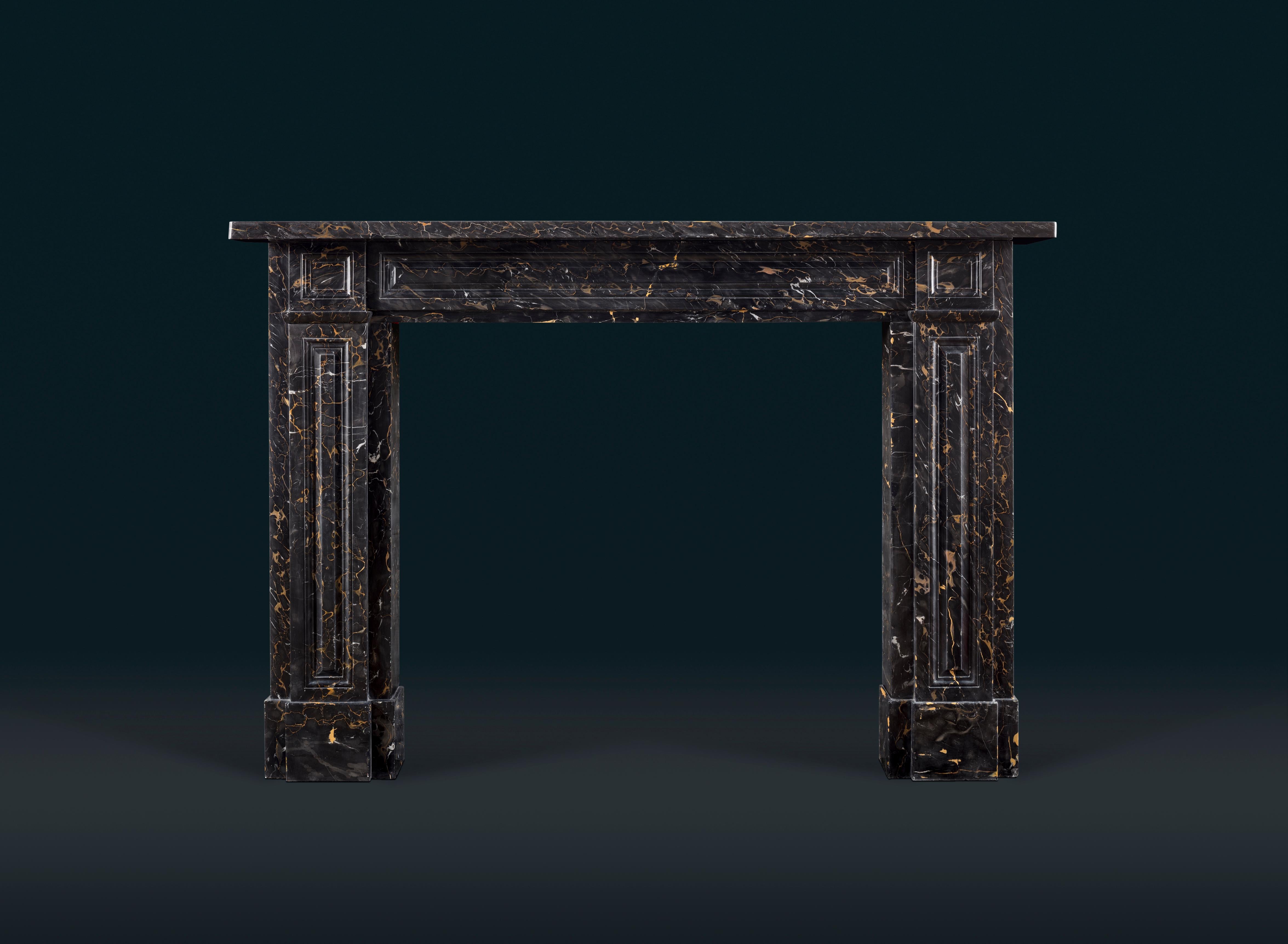 British English Regency Portoro Marble Fireplace Surround For Sale