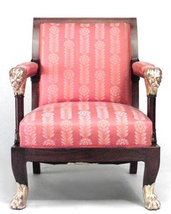English Regency Red Armchairs
