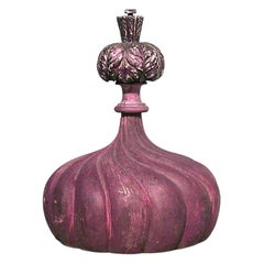 English Regency Red Painted Finials