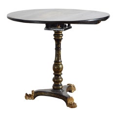 English Regency Revival Chinoiserie Tilt-Top Center Table, ca. 1865