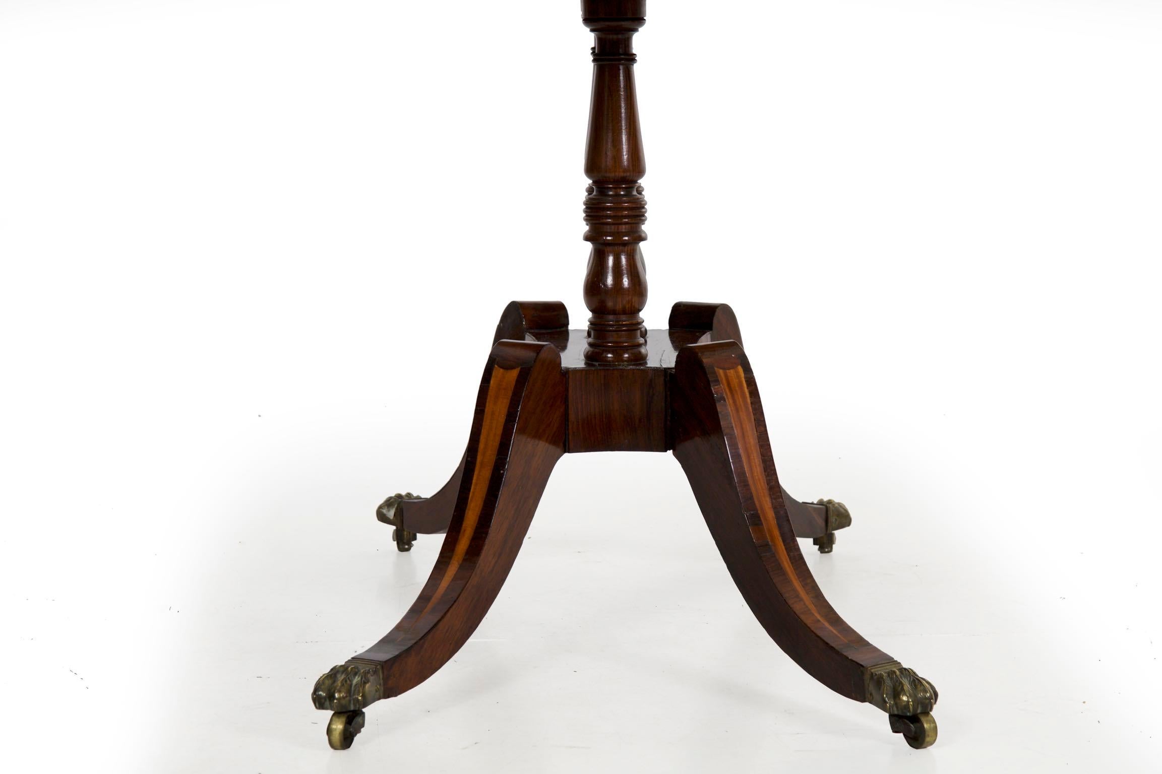 English Regency Rosewood Antique Games Card Table, circa 1815 14
