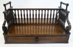 English Regency Rosewood Book Stand