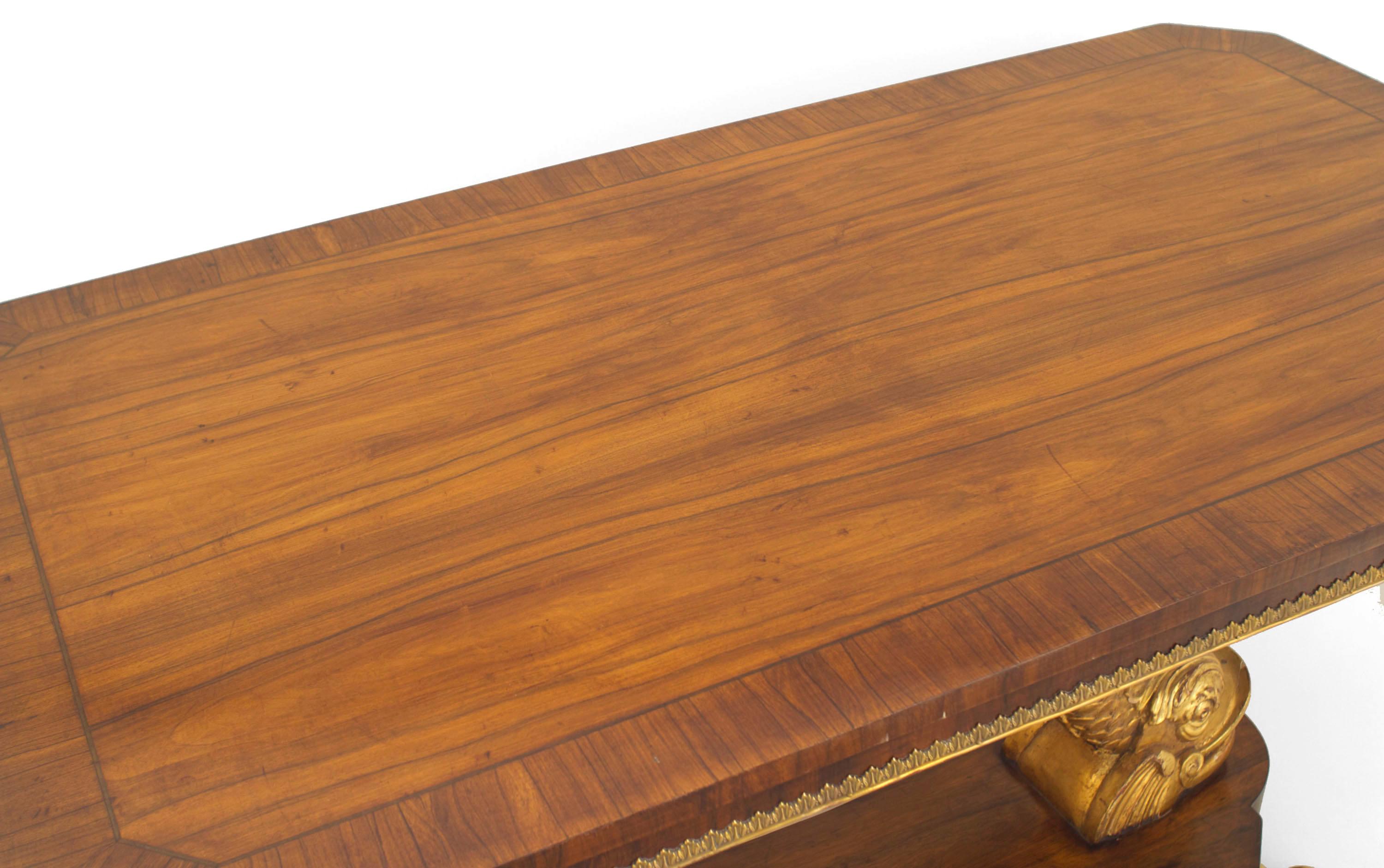 19th Century English Regency Rosewood Center Table For Sale