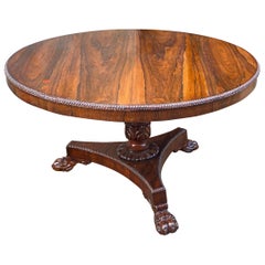 English Regency Rosewood Center Table
