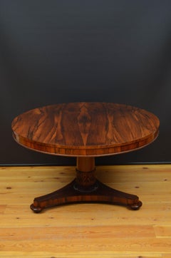 English Regency Rosewood Centre Table