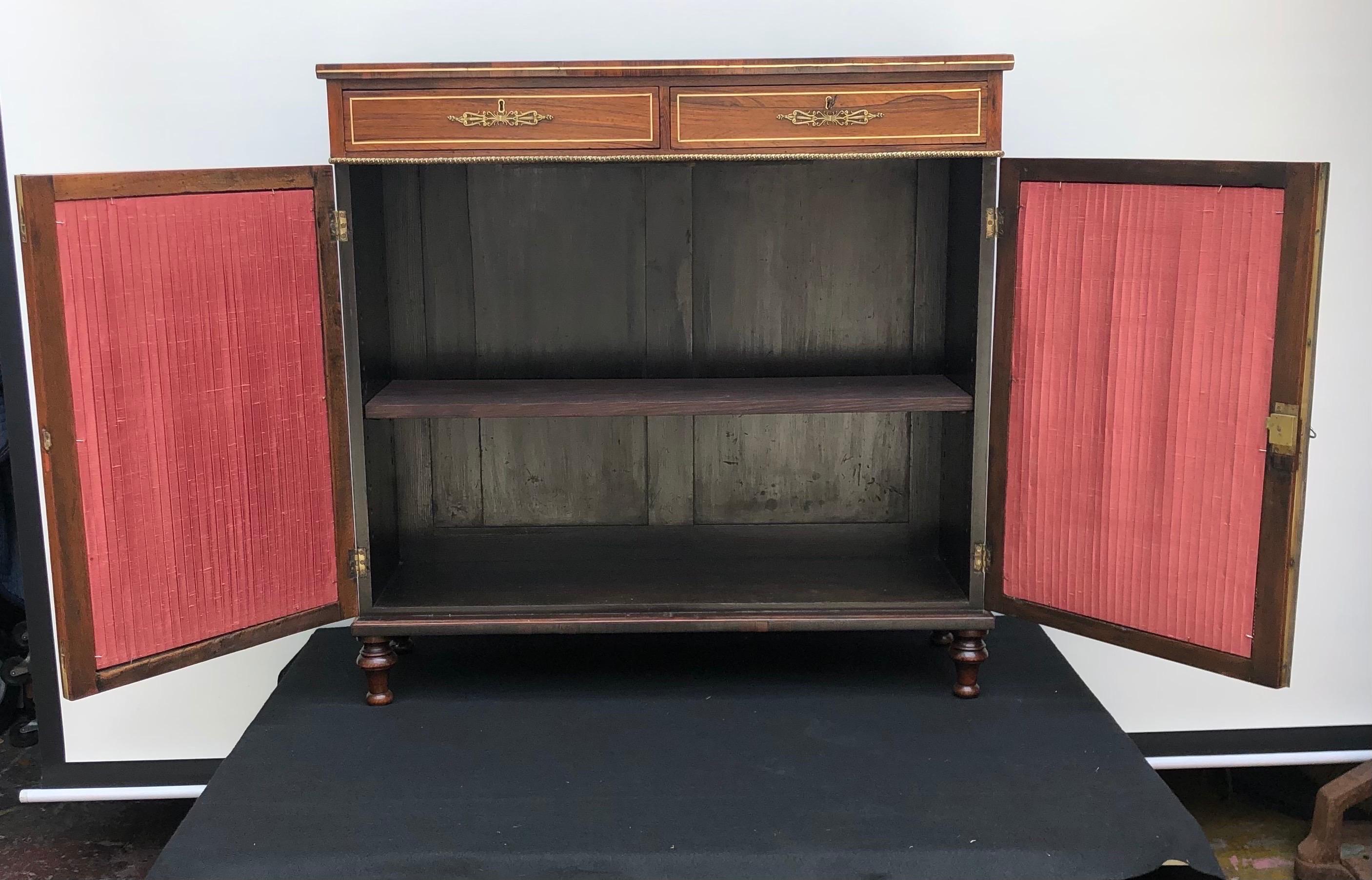 English Regency Rosewood Credenza / Side Cabinet, Early 19th Century 11