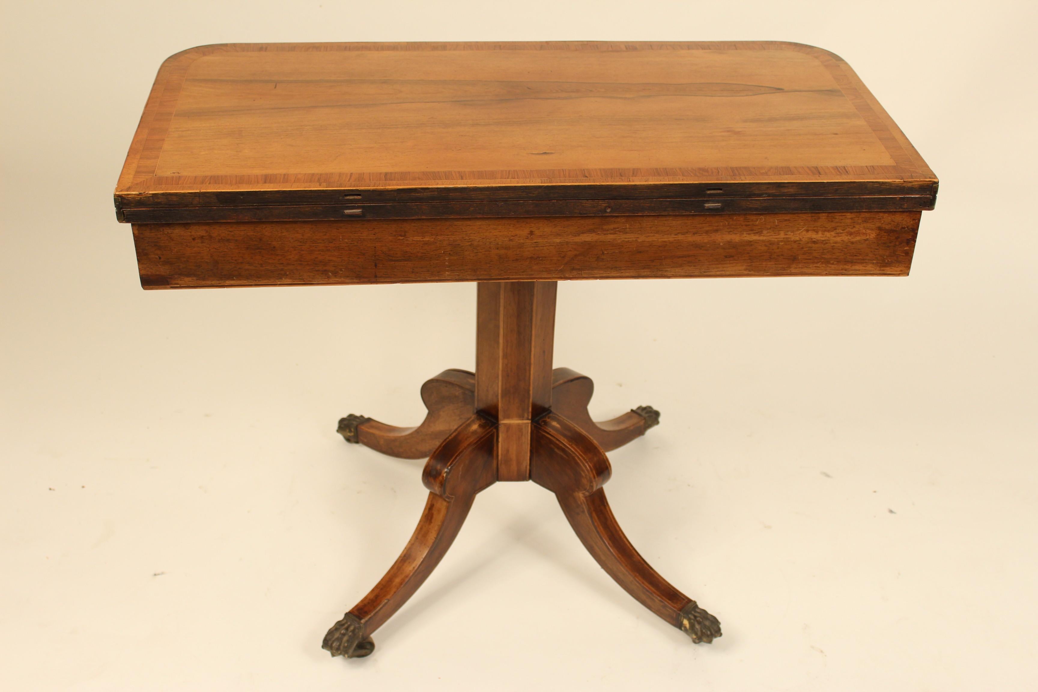 English Regency Rosewood Games Table For Sale 8