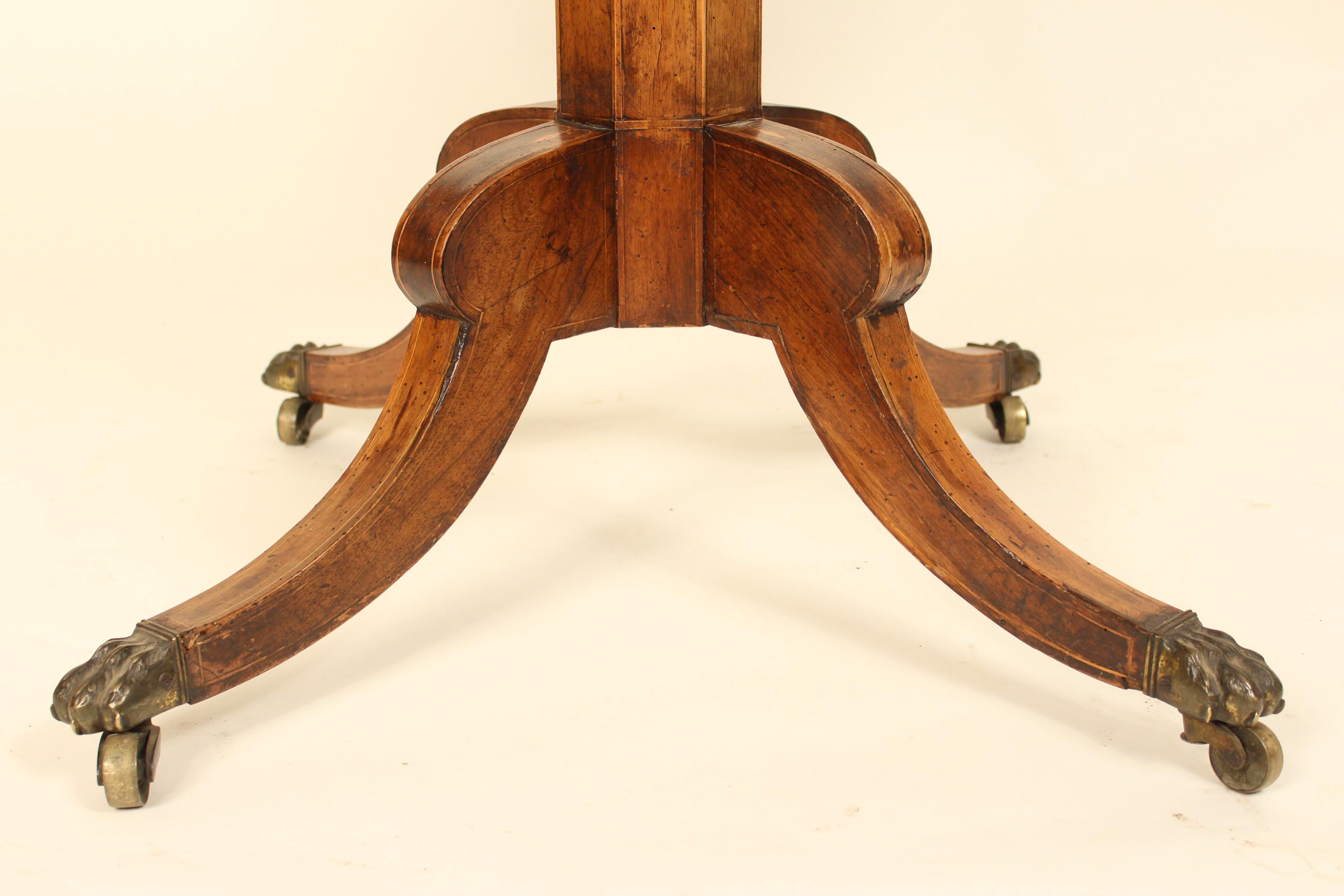 English Regency Rosewood Games Table 4