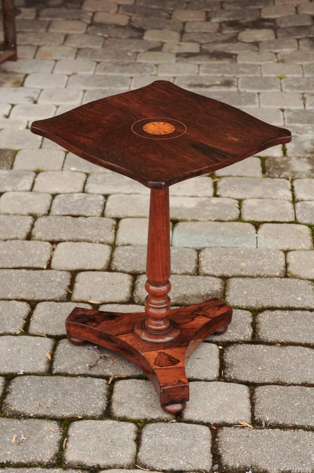 English Regency Rosewood Gueridon Table with Pedestal Base, circa 1840 5
