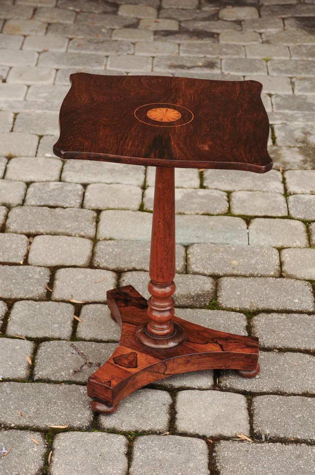 English Regency Rosewood Gueridon Table with Pedestal Base, circa 1840 6