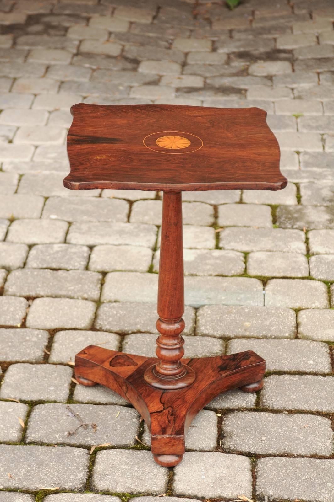 English Regency Rosewood Gueridon Table with Pedestal Base, circa 1840 In Good Condition In Atlanta, GA