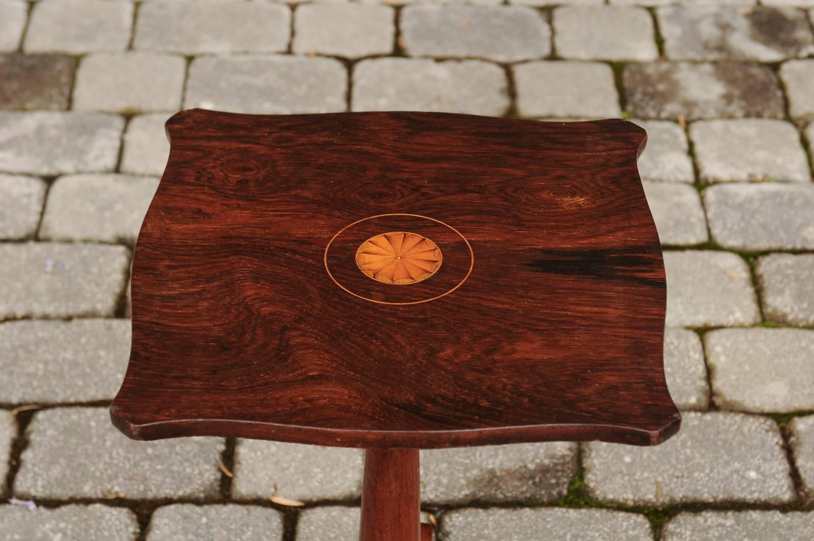 English Regency Rosewood Gueridon Table with Pedestal Base, circa 1840 3