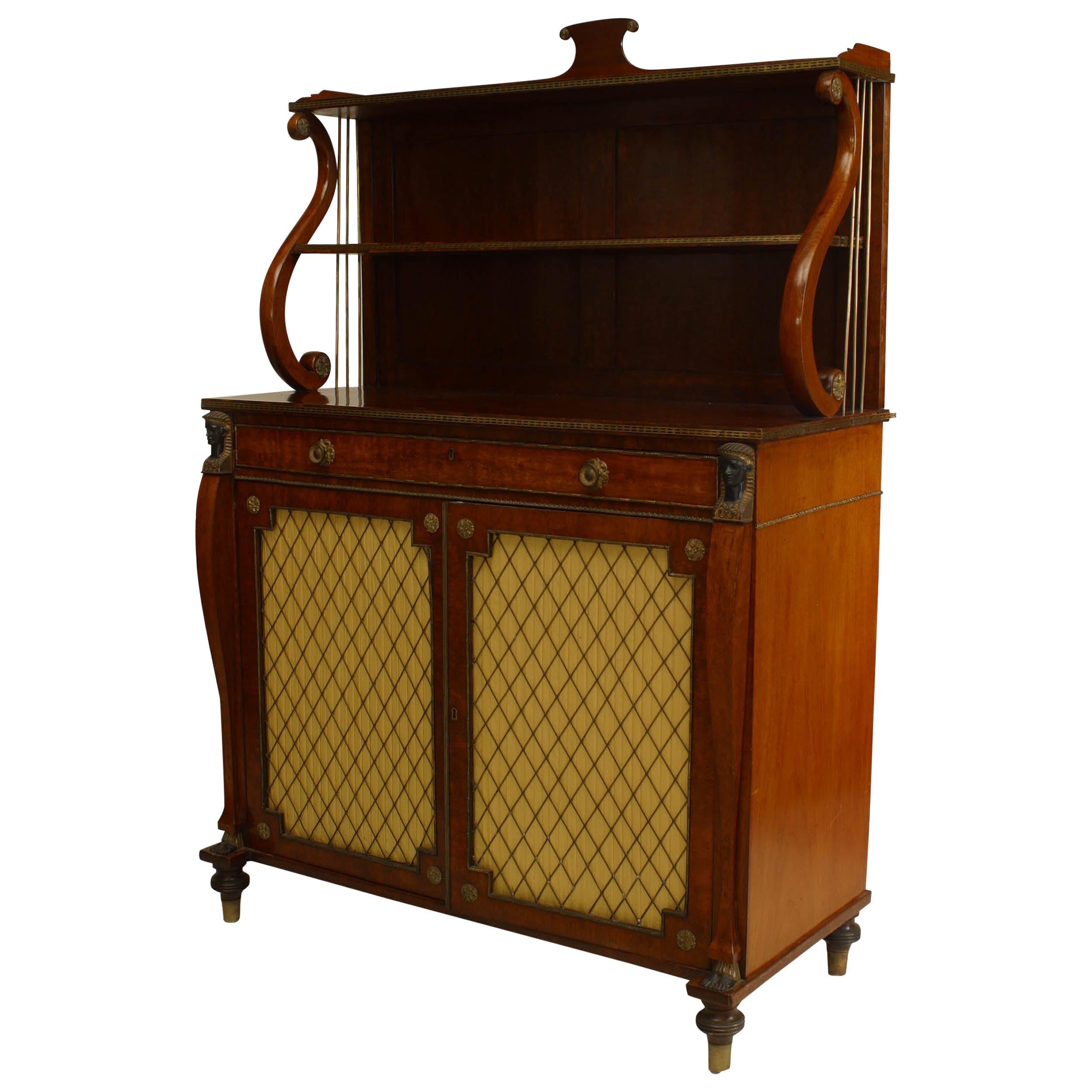 English Regency Rosewood Secretaire For Sale