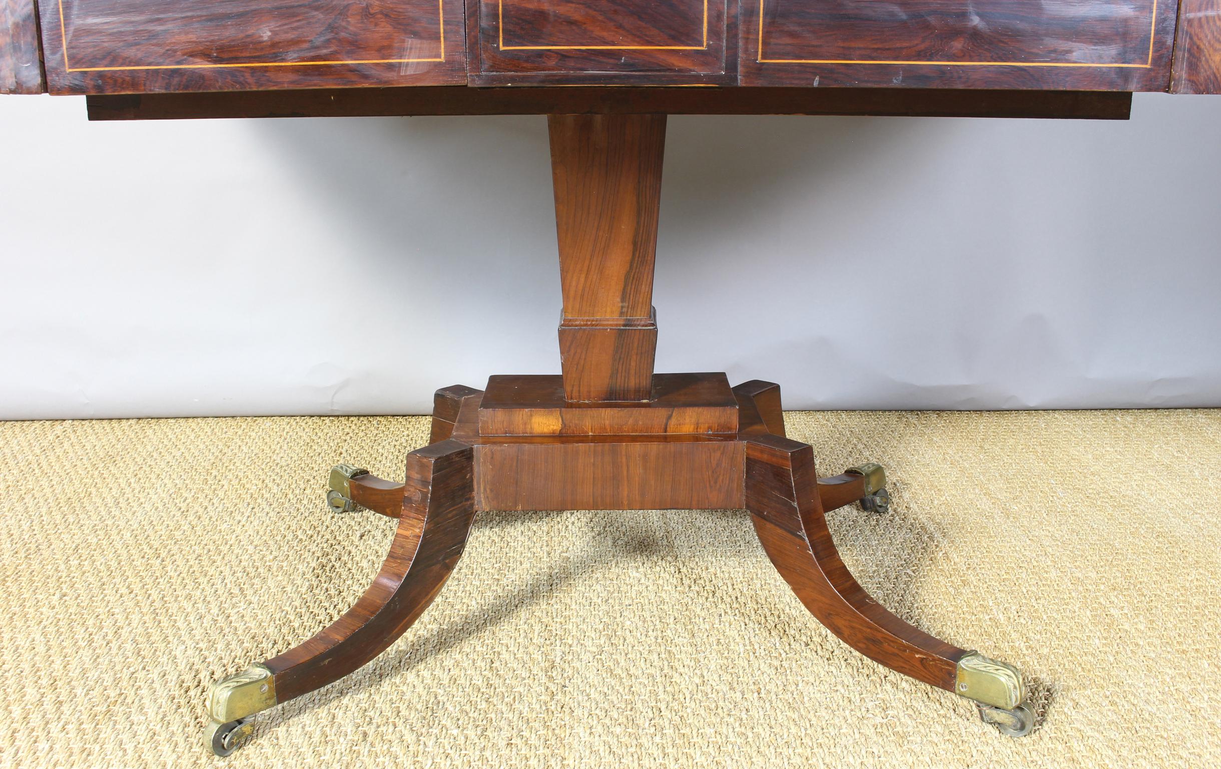 English Regency Rosewood Sofa Table 10