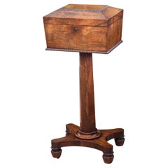 English Regency Rosewood Teapoy