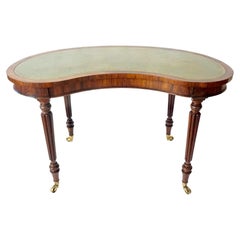 English Regency Rosewood Writing Table of Kidney Form by Gillows, circa 1815