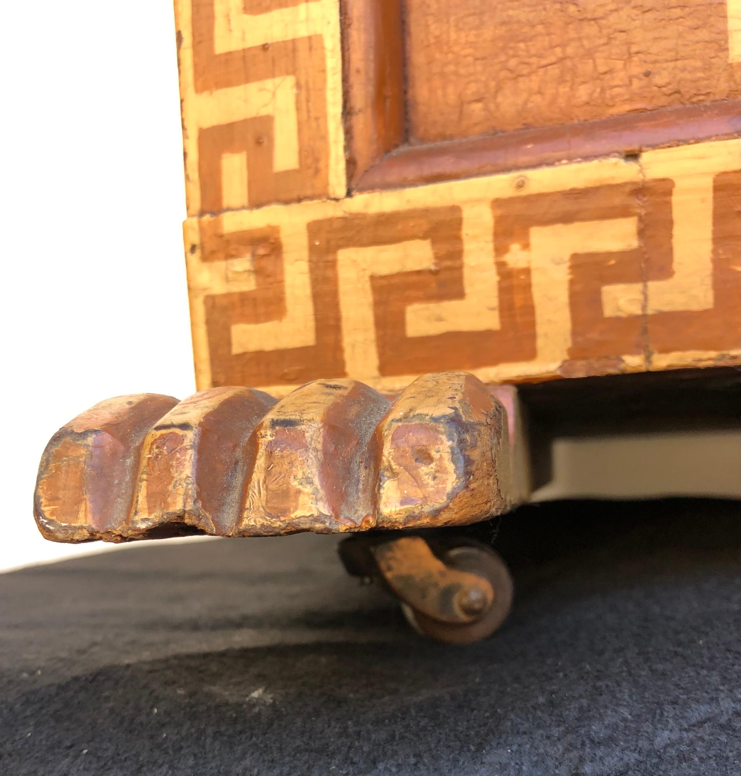 English Regency Sarcophagus Egyptian Revival Kindling Box 5