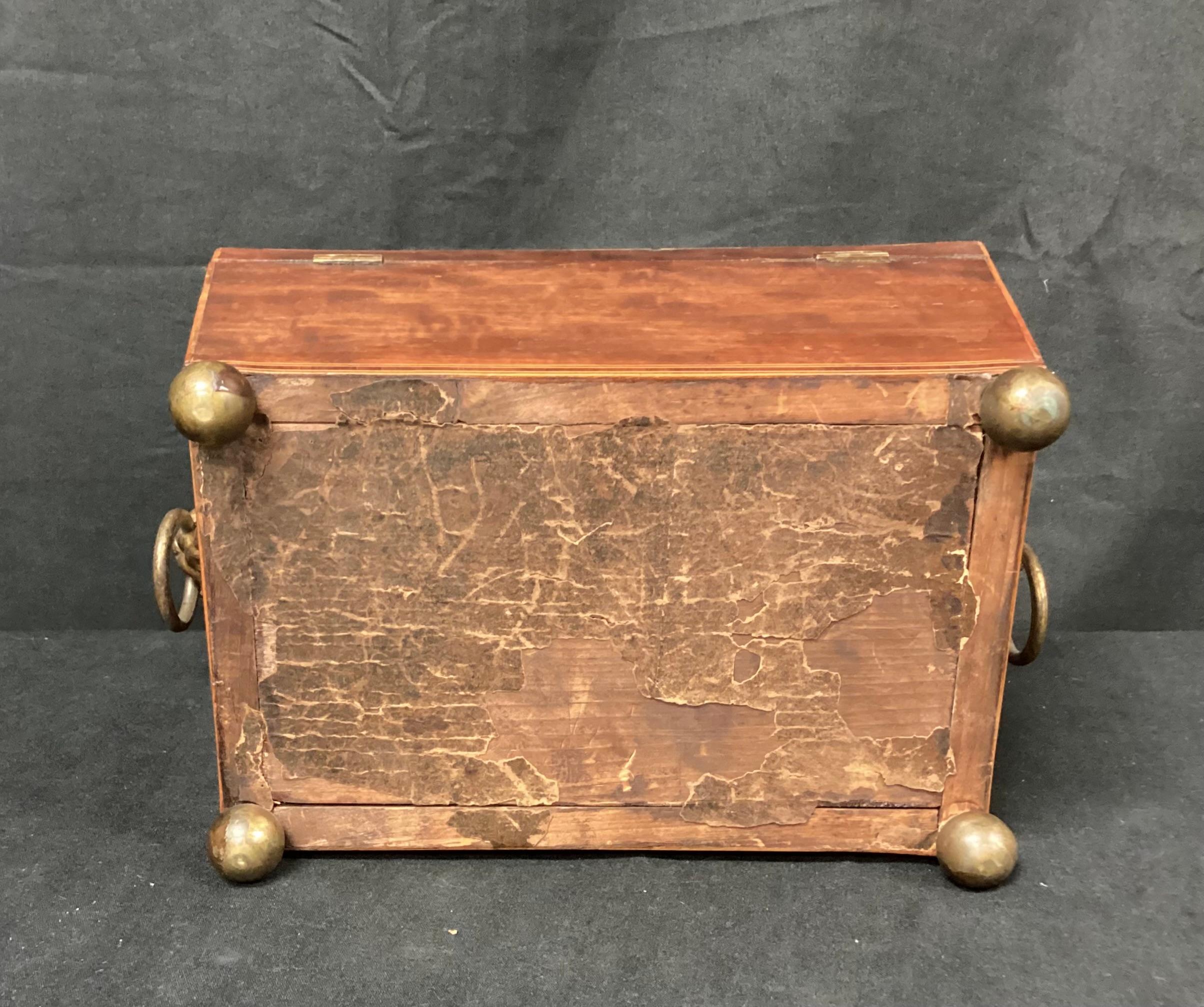 English Regency Sarcophagus Shaped Tea Caddy For Sale 5
