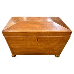 Caja para el Té con Forma de Sarcófago de la Regencia Inglesa