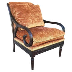 English Regency Scroll Armchair by Classics Furniture of North Carolina