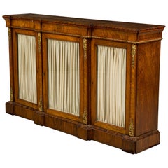 English Regency Sideboard with 3 Glass Doors