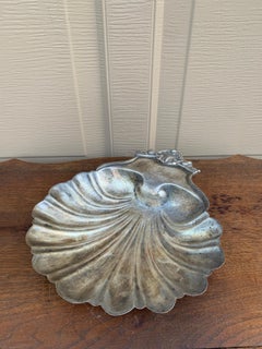 English Regency Silver Clam Shell Serving Dish