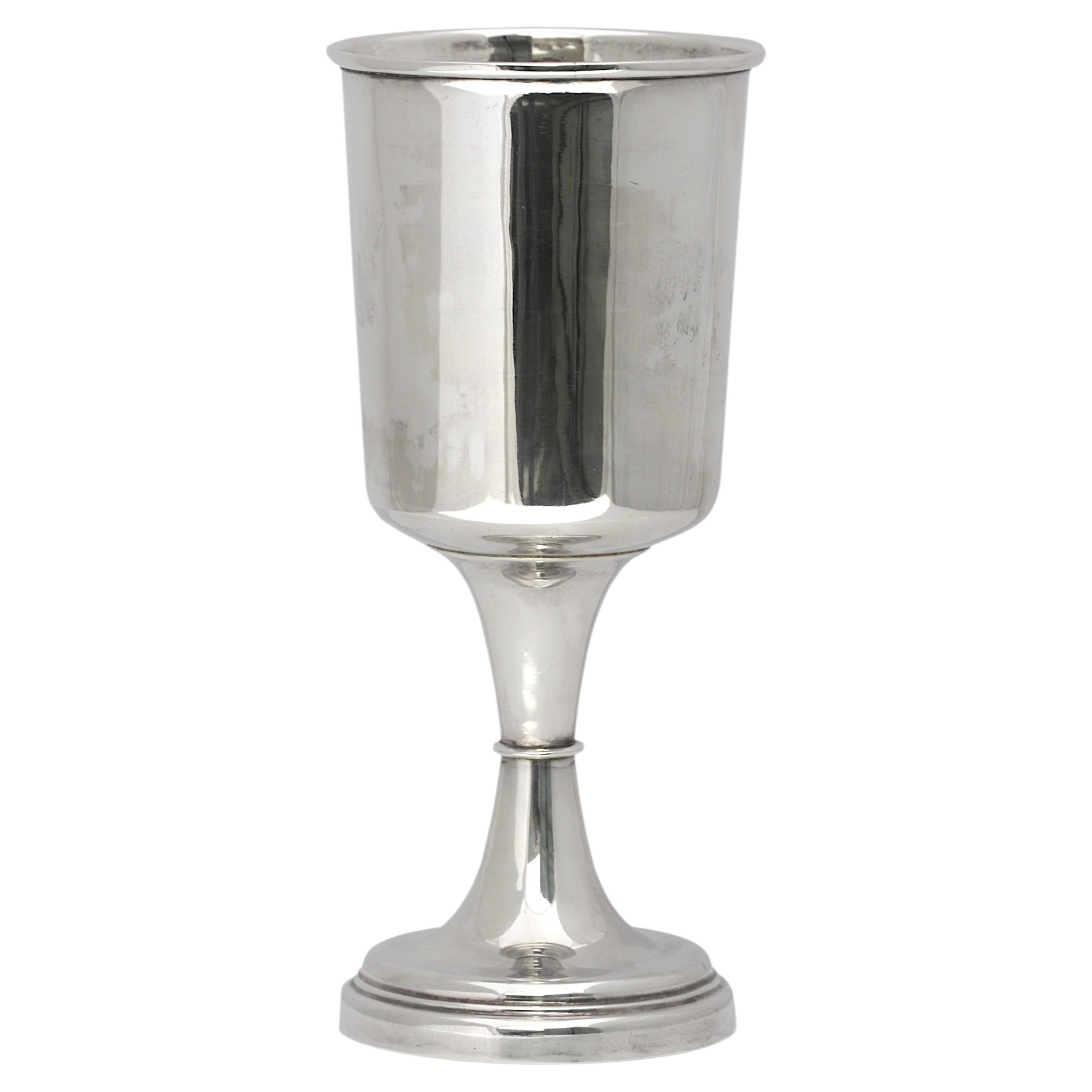 English Regency Silver Goblet