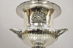 English Regency Silver Plated Trophy Cup Urn Champagne Wine Chiller Bucket