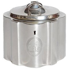 English Regency Silver Tea Caddy, London, 1810-1811
