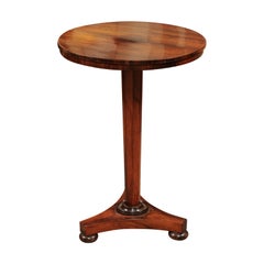 English Regency Small Rosewood Gueridon Side Table, Early 19th century