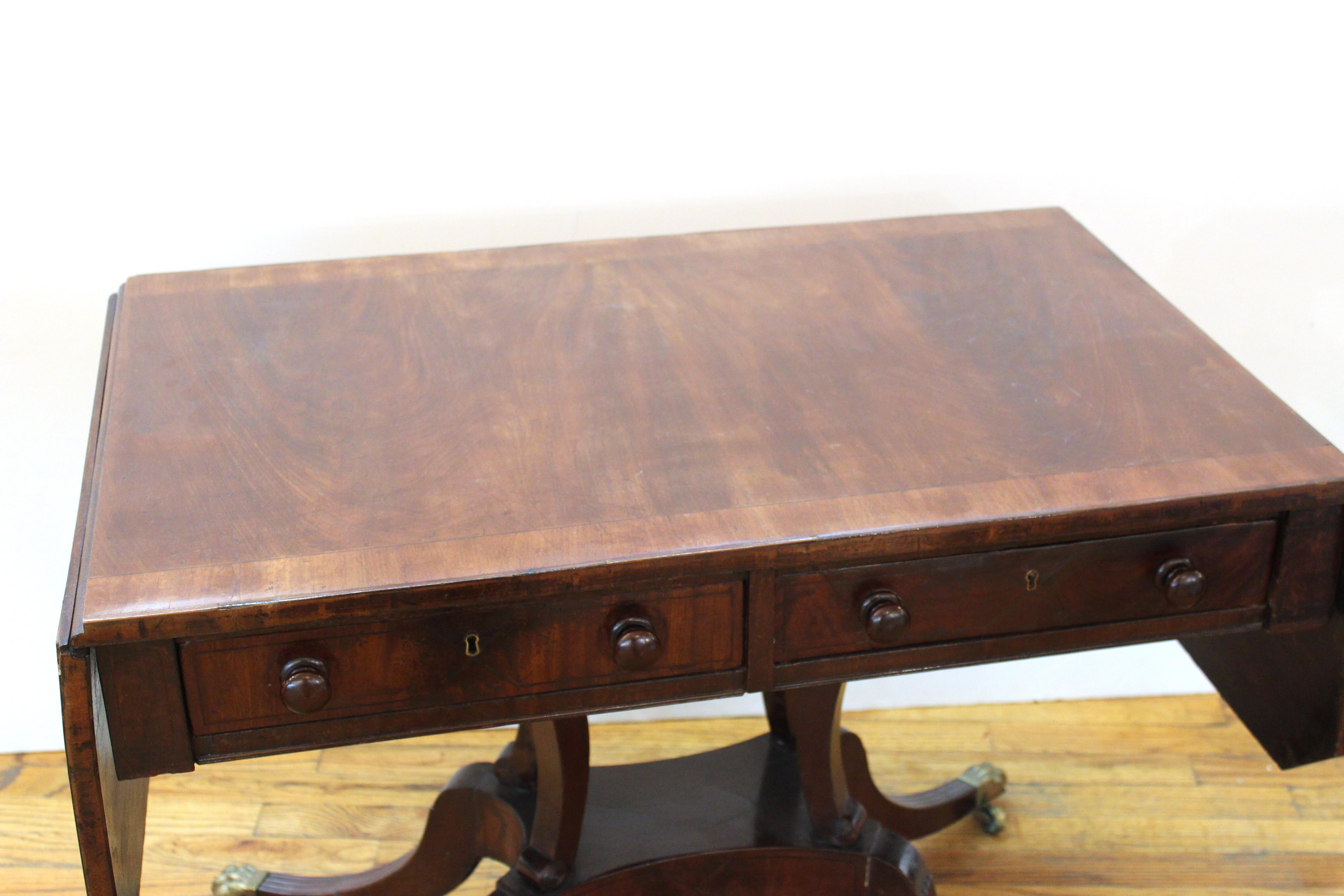 English Regency Sofa Table, 19th Century 4
