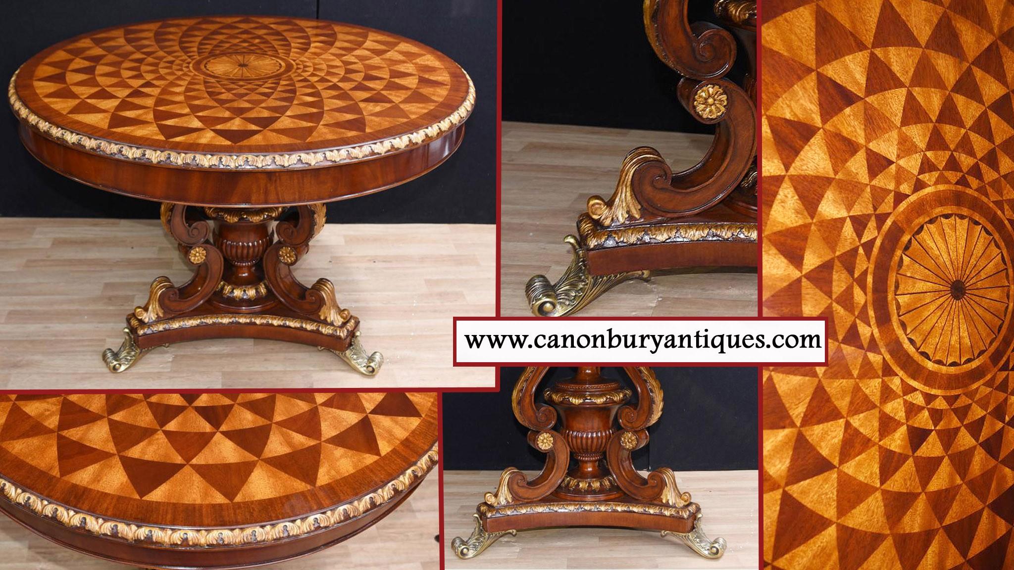 English Regency Spyrograph Centre Table Round Dining Table For Sale 5