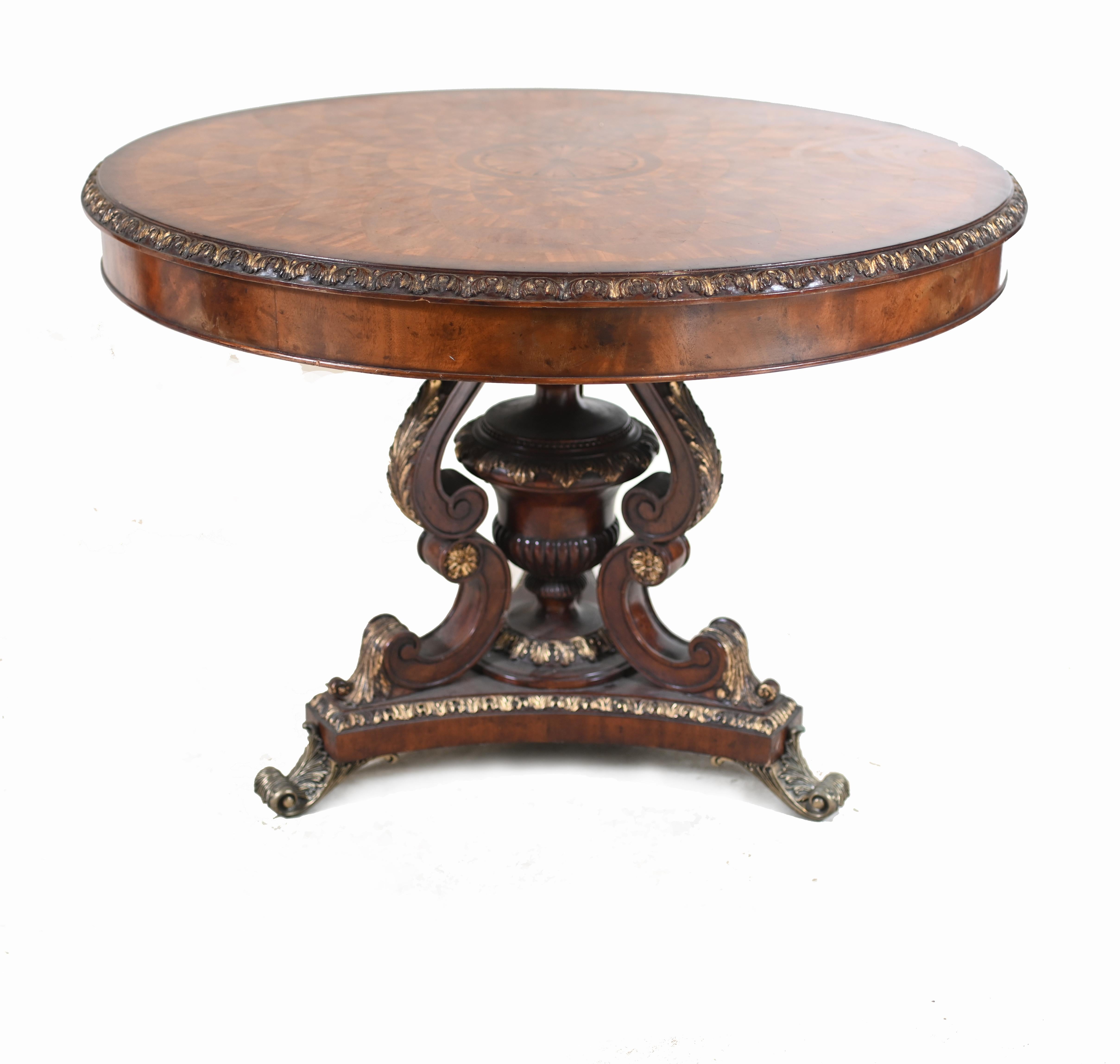 Englisch Regency Spyrograph Centre Table Runde Esstische im Zustand „Gut“ im Angebot in Potters Bar, GB