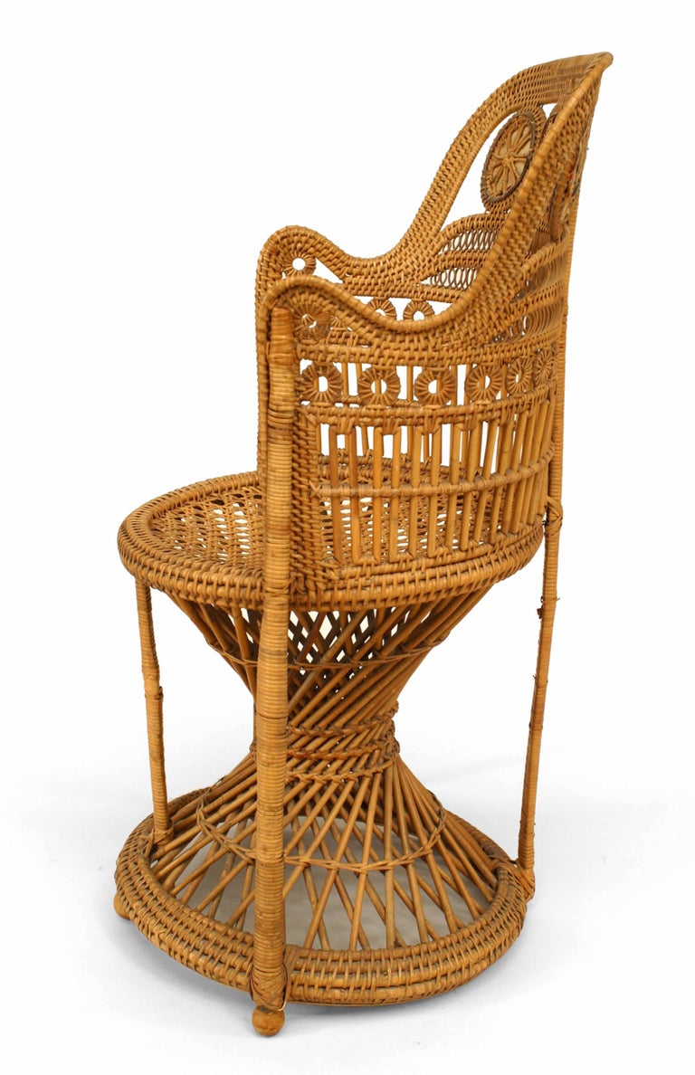 English Regency Wicker Arm Chair For Sale at 1stDibs