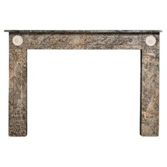 English Regency Style Antique Marble Fire Mantel