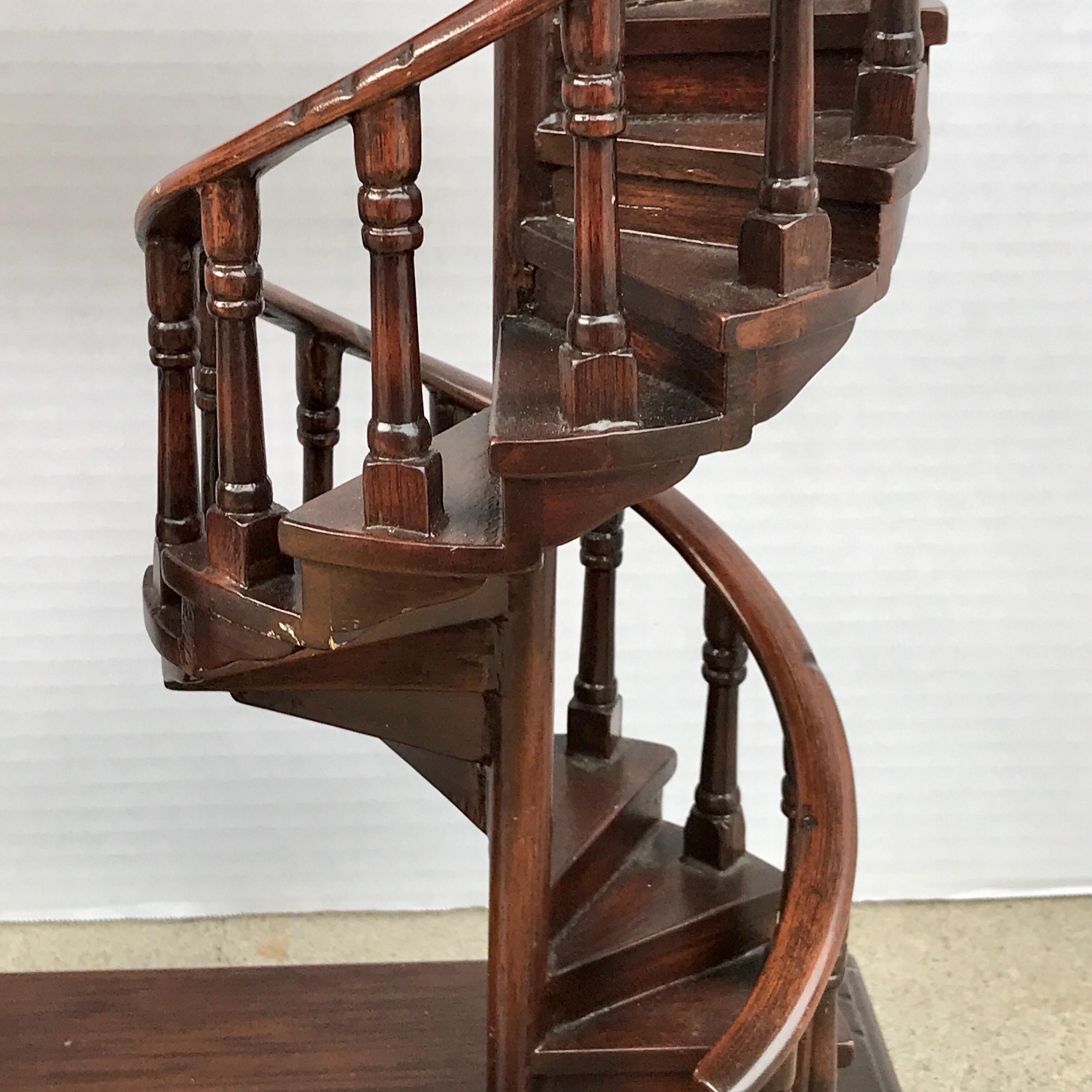 English Regency Style Architectural Staircase Model In Good Condition In West Palm Beach, FL