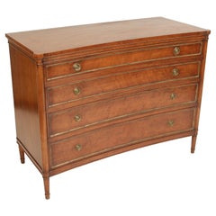 English Regency Style Brass Mounted Chest of Drawers