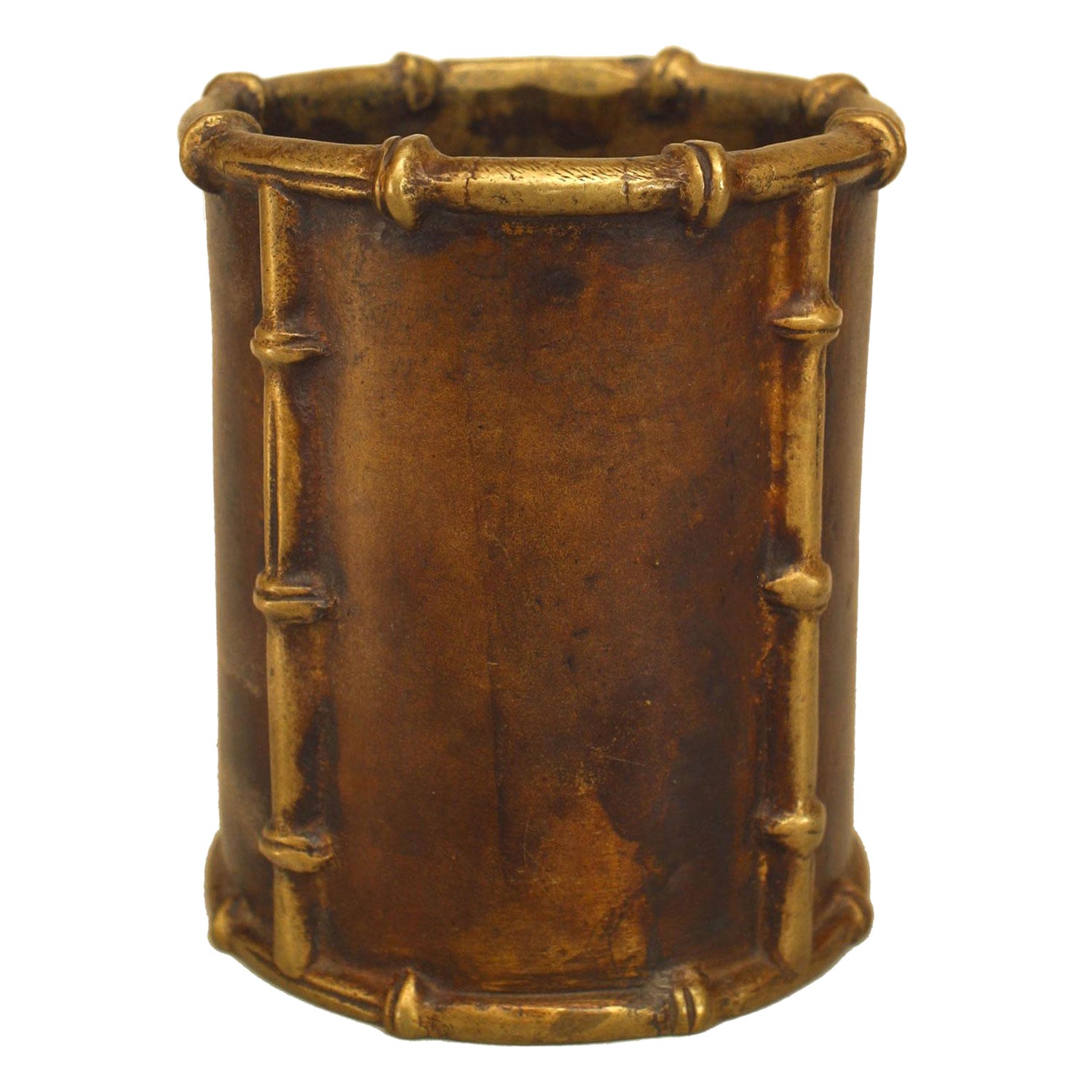 English Regency Style Bronze Pencil Cup im Angebot