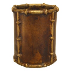 English Regency Style Bronze Pencil Cup