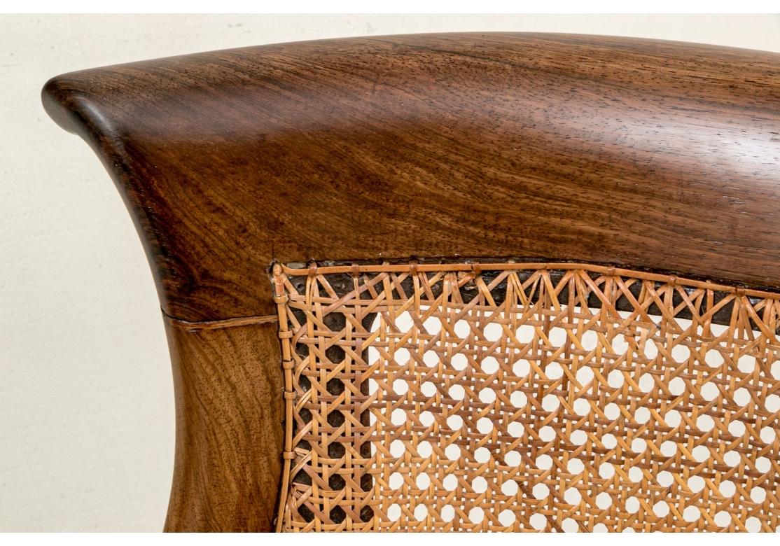 Bergère cannée avec siège en cuir de style Regency anglais en vente 2